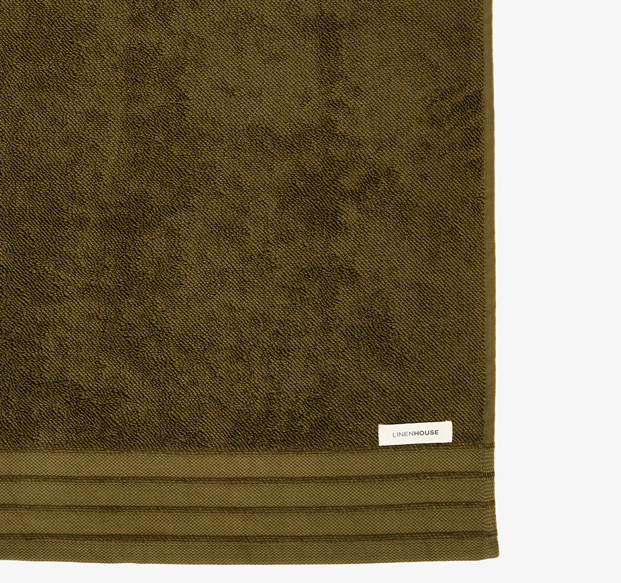 Marley 600GSM Cotton Bath Towel Range Olive - Image 2