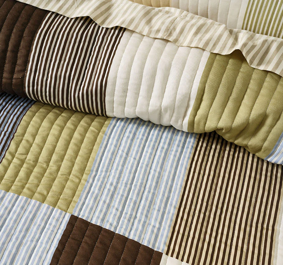 Mateo Quilt Cover Set Range Khaki - Image 2