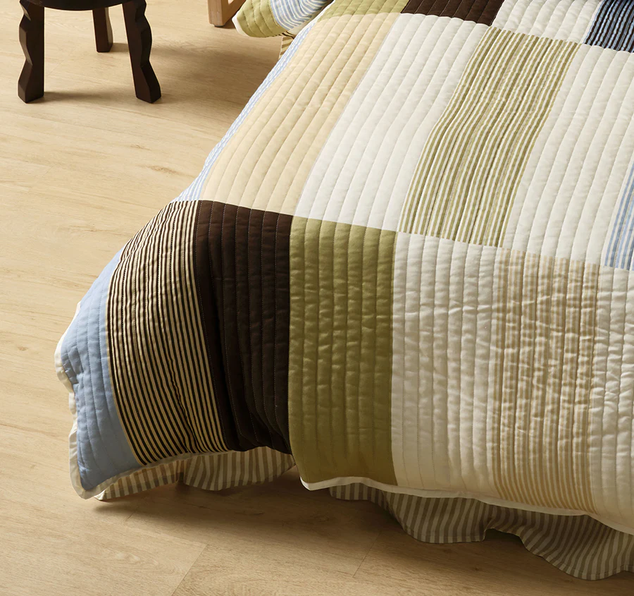 Mateo Quilt Cover Set Range Khaki - Image 3