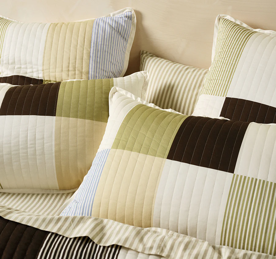 Mateo Quilt Cover Set Range Khaki - Image 4