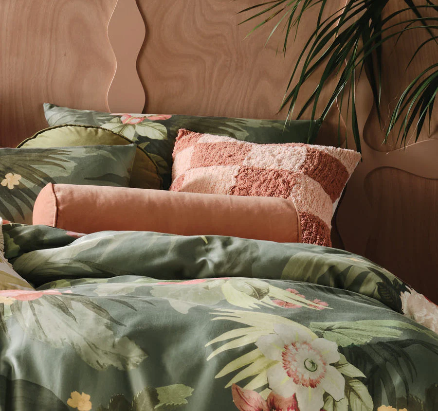 Matira Quilt Cover Set Range Green - Image 4