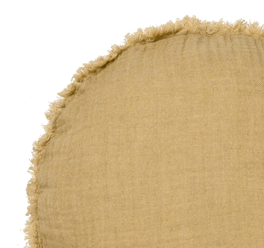 Maya 45cm Filled Round Cushion Dijon - Image 2