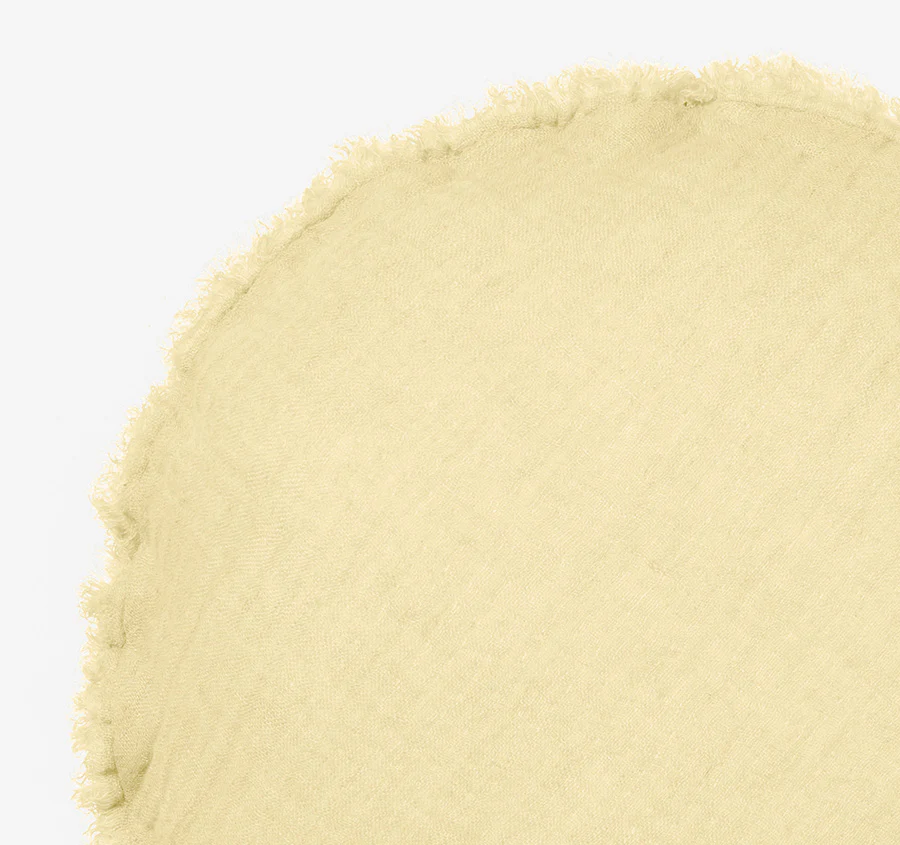 Maya 45cm Round Filled Cushion Butter - Image 2