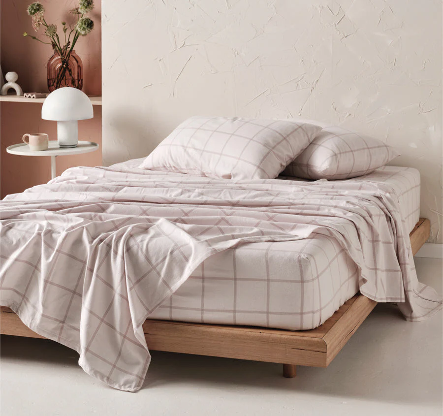 Morella Printed Flannelette Cotton Mega Sheet Set Range Dusk