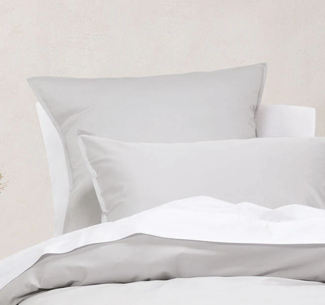 Nara 400THC Bamboo Cotton European Pillowcase Silver - Image 3