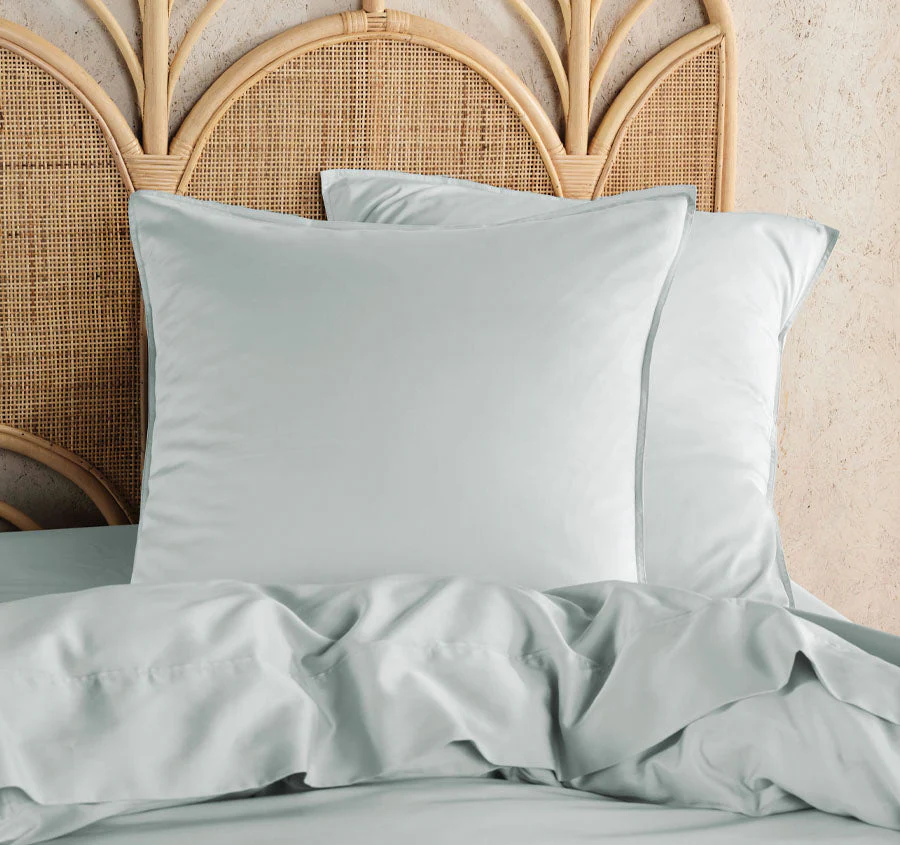 Nara 400THC Bamboo Cotton European Pillowcase Sky - Image 3