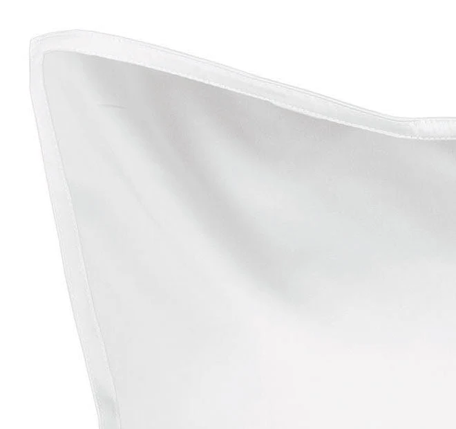 Nara 400THC Bamboo Cotton European Pillowcase White - Image 2