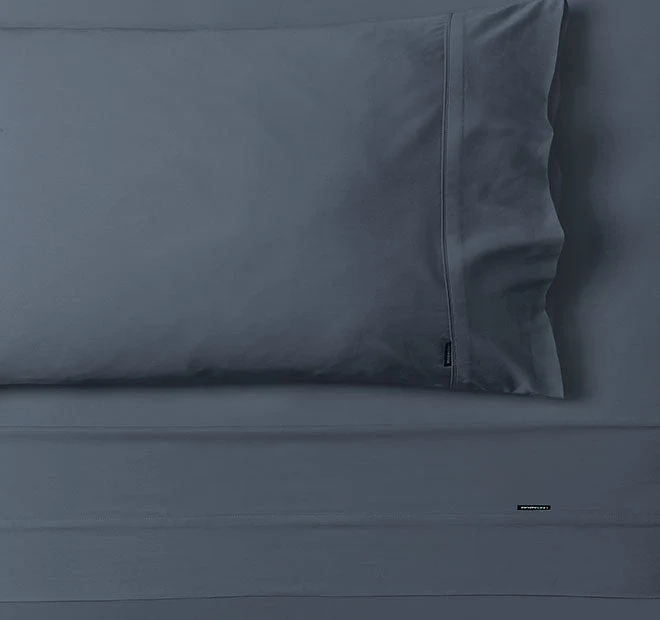 Nara 400THC Bamboo Cotton Mega Sheet Set Range Bluestone - Image 2