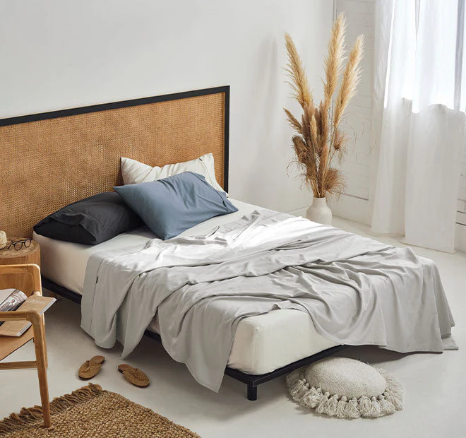 Nara 400THC Bamboo Cotton Mega Sheet Set Range Charcoal - Image 4