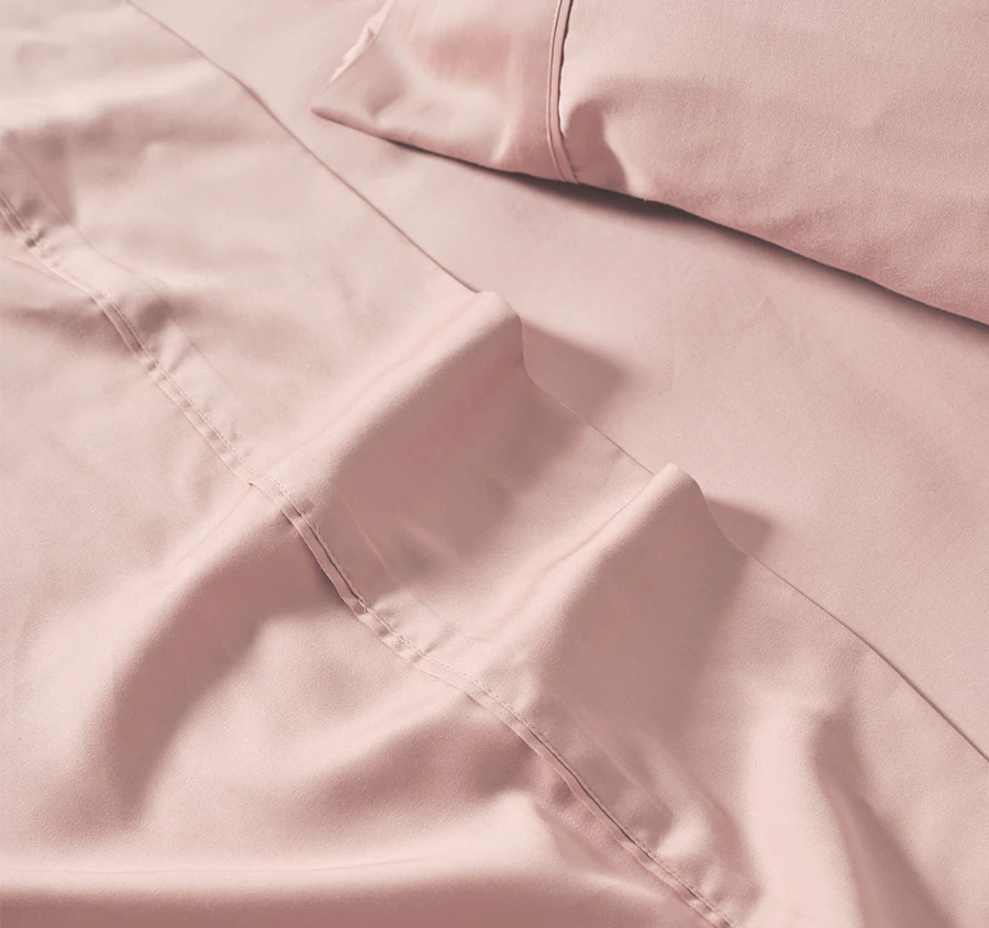 Nara 400THC Bamboo Cotton Mega Sheet Set Range Rose - Image 4