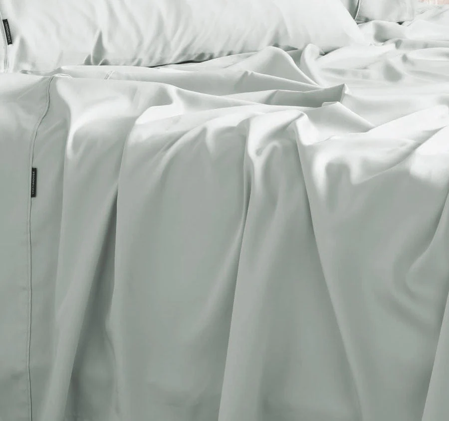 Nara 400THC Bamboo Cotton Mega Sheet Set Range Sky - Image 5