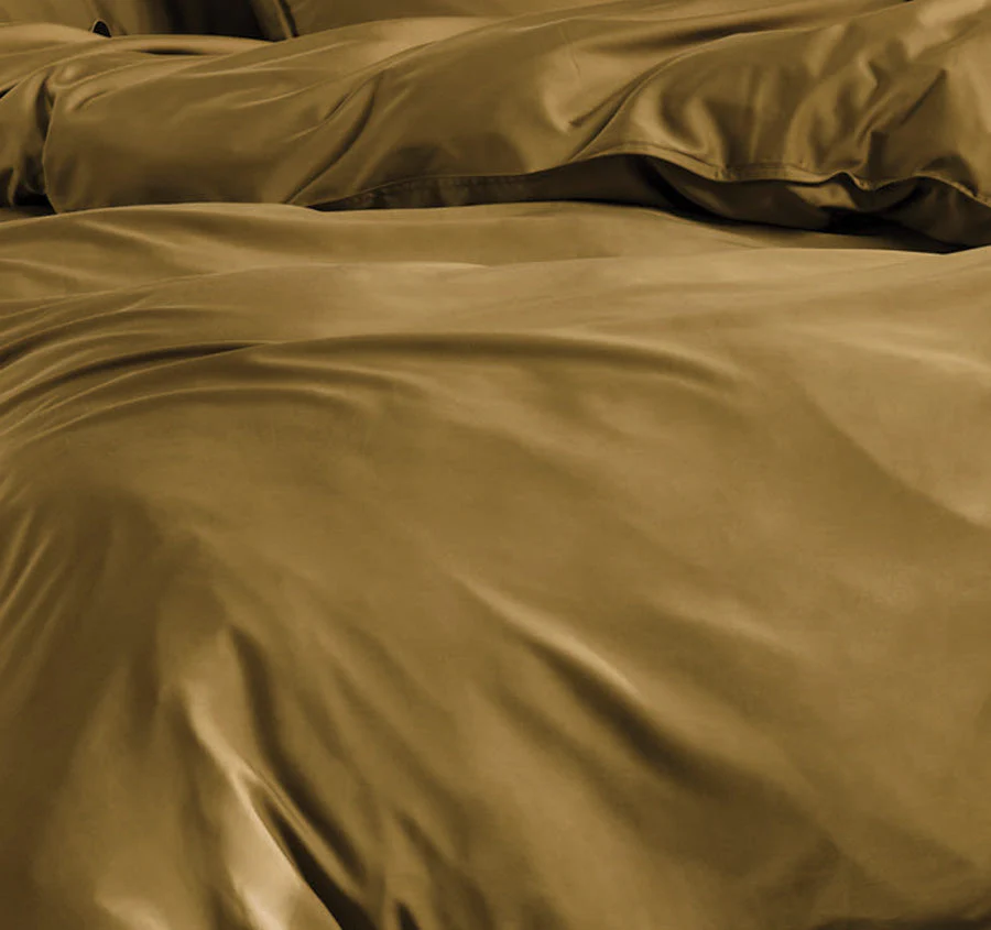 Nara 400THC Bamboo Cotton Quilt Cover Set Range Bronze - Image 2