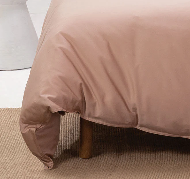 Nara 400THC Bamboo Cotton Quilt Cover Set Range Clay - Image 3