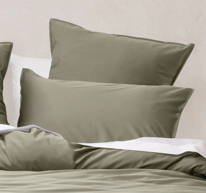 Nara 400THC Bamboo Cotton Quilt Cover Set Range Moss - Image 7