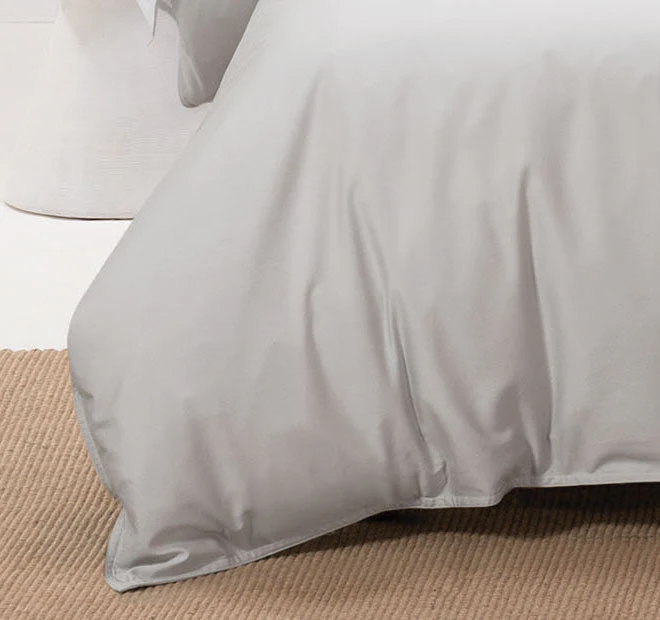 Nara 400THC Bamboo Cotton Quilt Cover Set Range Silver - Image 3