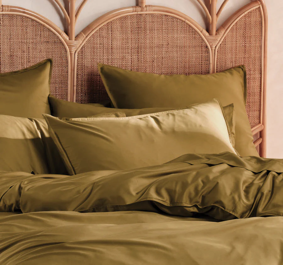 Nara 400THC Bamboo Cotton Standard Pillowcase Bronze - Image 3
