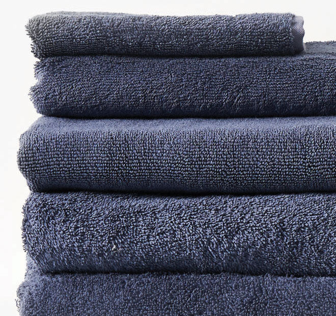 Nara 550GSM Bamboo Cotton Bath Towel Range Bluestone - Image 2
