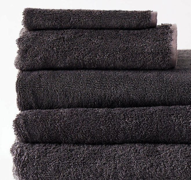 Nara 550GSM Bamboo Cotton Bath Towel Range Charcoal - Image 2