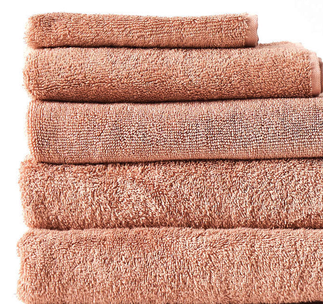 Nara 550GSM Bamboo Cotton Bath Towel Range Clay - Image 2