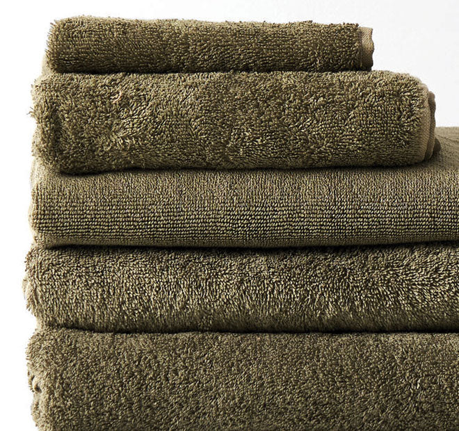 Nara 550GSM Bamboo Cotton Bath Towel Range Moss - Image 2