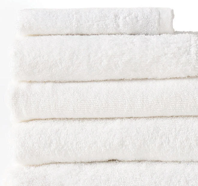 Nara 550GSM Bamboo Cotton Bath Towel Range White - Image 2