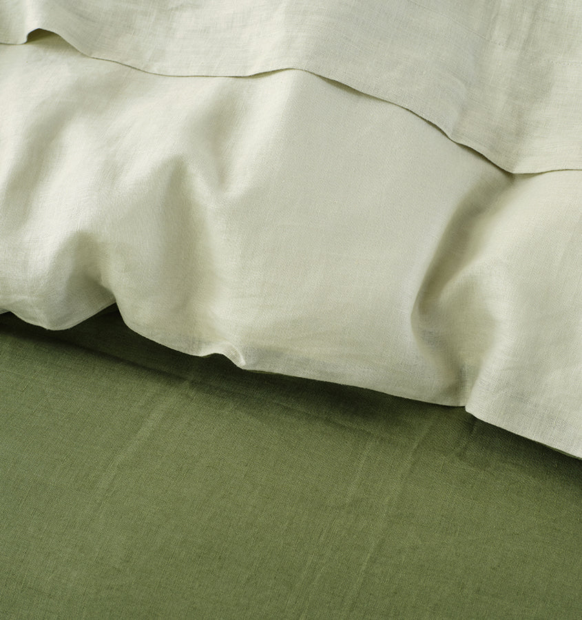 Nimes Duet Quilt Cover Set Range Moss and Wasabi - Image 2