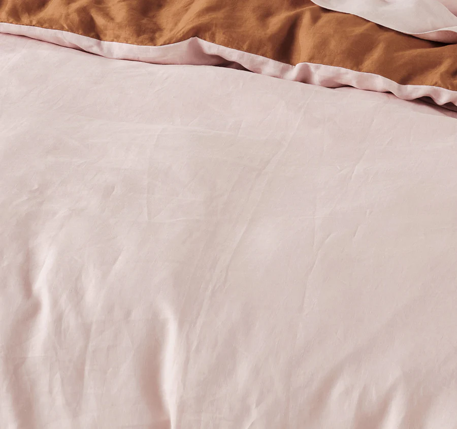 Nimes Duet Quilt Cover Set Range Rose and Cinnamon - Image 2