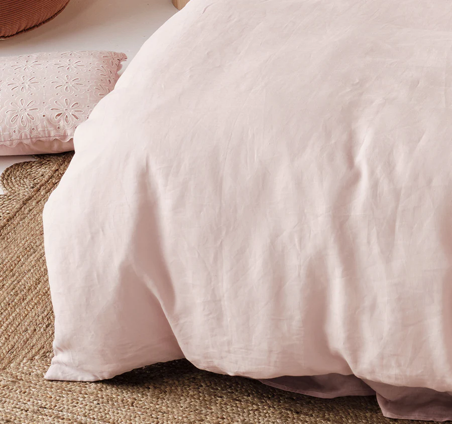 Nimes Duet Quilt Cover Set Range Rose and Cinnamon - Image 3