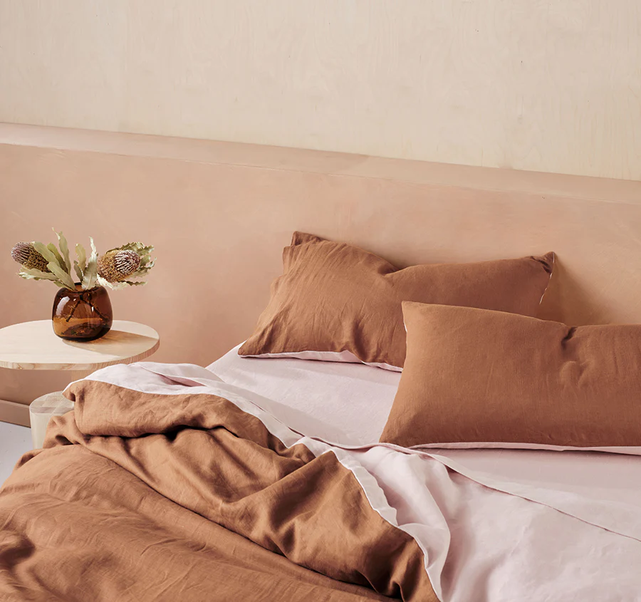 Nimes Duet Quilt Cover Set Range Rose and Cinnamon - Image 5