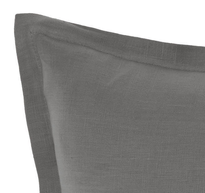 Nimes Linen 48x48cm Filled Cushion Ash - Image 2