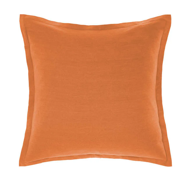 Nimes Linen 48x48cm Filled Cushion Terracotta