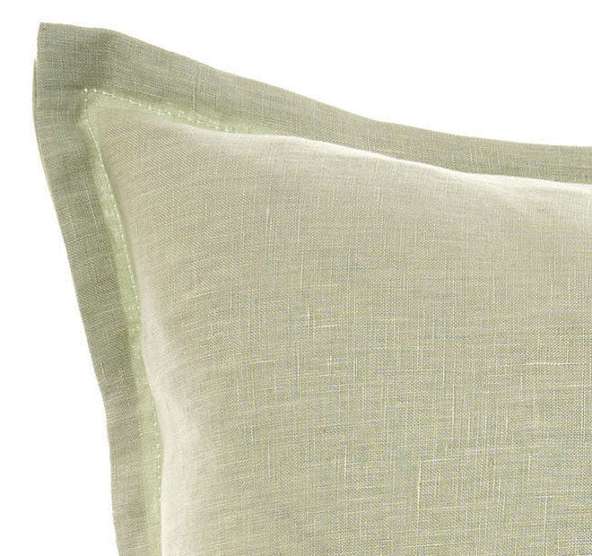 Nimes Linen 48x48cm Filled Cushion Wasabi - Image 2