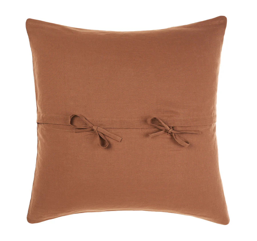 Nimes Linen European Pillowcase Cinnamon - Image 3