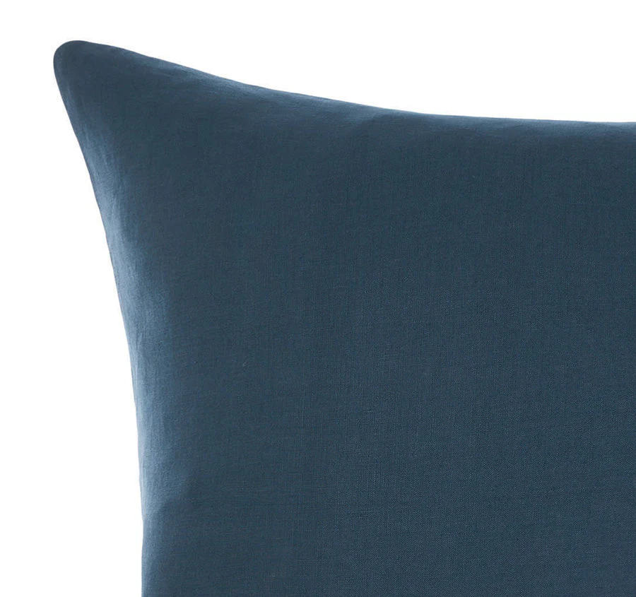 Nimes Linen European Pillowcase Navy - Image 2