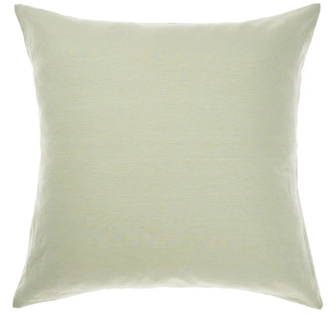 Nimes Linen European Pillowcase Wasabi