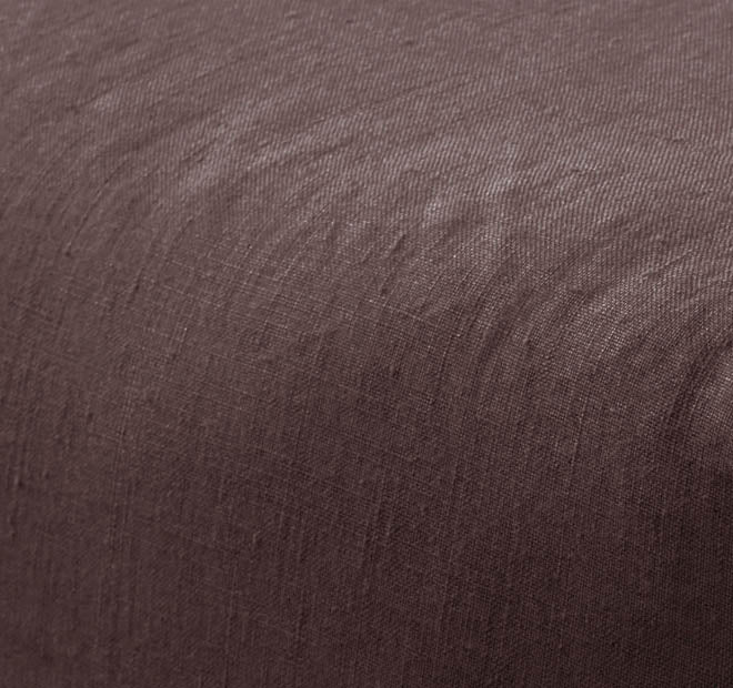 Nimes Linen Mega Fitted Sheet Range Espresso - Image 2