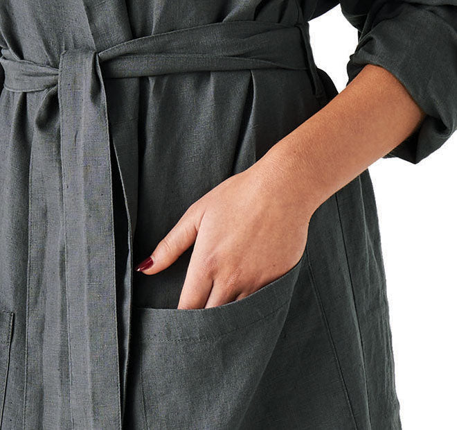 Nimes Linen One Size Bathrobe Magnet - Image 2