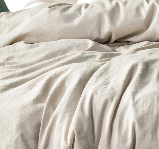Nimes Linen Quilt Cover Set Range Natural - Image 2