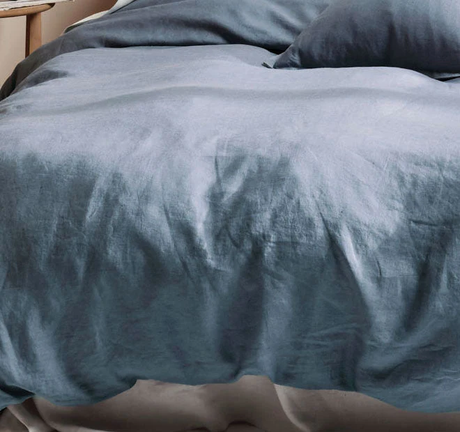 Nimes Linen Quilt Cover Set Range Nightfall - Image 2