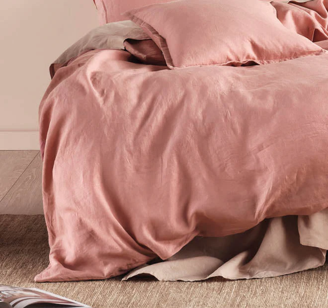 Nimes Linen Quilt Cover Set Range Rosette - Image 3