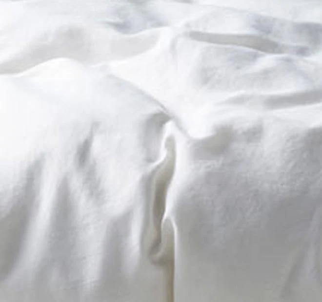Nimes Linen Quilt Cover Set Range White - Image 2