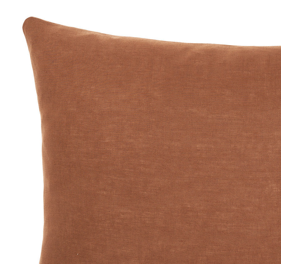 Nimes Linen Standard Pillowcase Cinnamon - Image 2