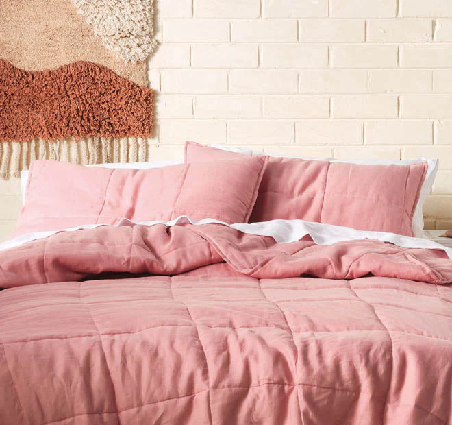 Nimes Linen Standard Pillowsham Pair Rosette - Image 3