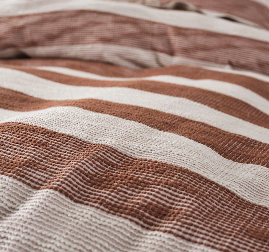 Oceania Quilt Cover Set Range Cinnamon - Image 2