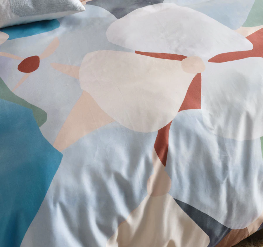 Ortensia Quilt Cover Set Range Blue - Image 2