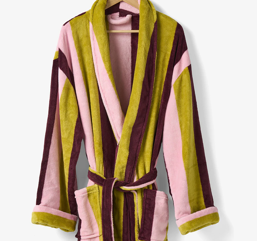 Palazzo Range Bathrobe Plum - Image 2