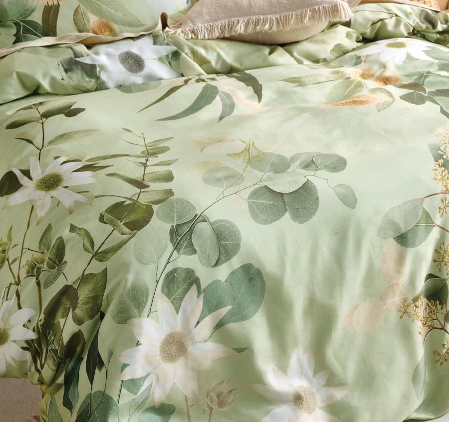 Priscilla Quilt Cover Set Range Green - Image 2