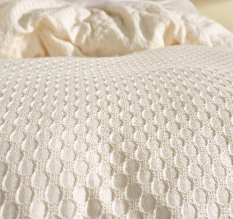 Raquelle Quilt Cover Set Range Vanilla - Image 2