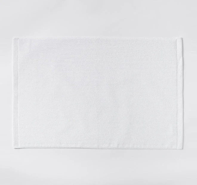Reed 900GSM Cotton Bath Mat White