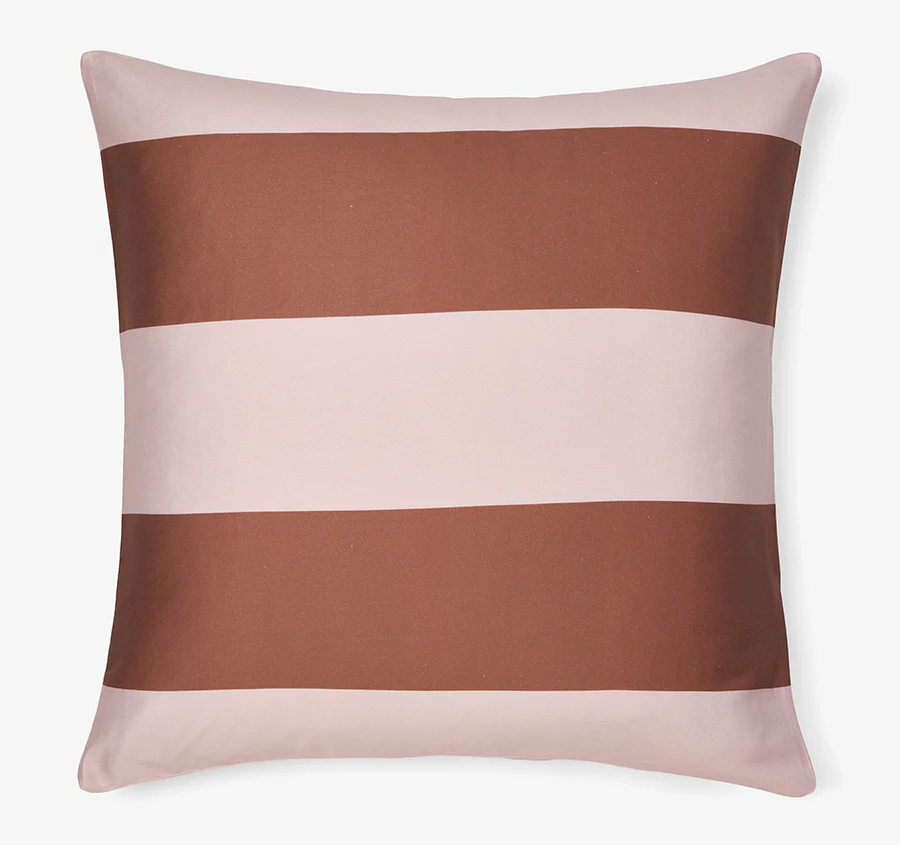 Rugby Stripe European Pillowcase Orchid